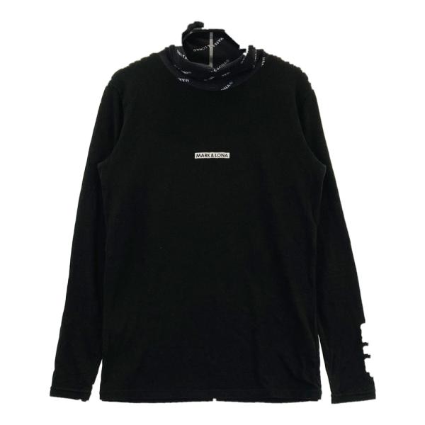 MARC&LONAブラック 長袖 タートルネック L MARK&LONA マークアンドロナ 長袖タートルネックTシャツ ブラック系 46