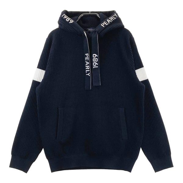 新品】PEARLY GATES パーリーゲイツ 2025年 ニットパーカー ネイビー系