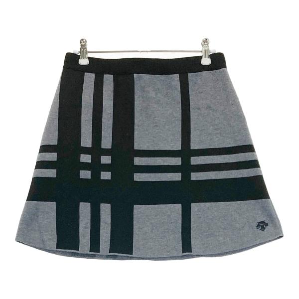 DESCENTE GOLF デサントゴルフ ウェア ニット 長袖 チェック柄 DESCENTE GOLF デサントゴルフ ; DGWUJE05 ニットスカート チェック柄