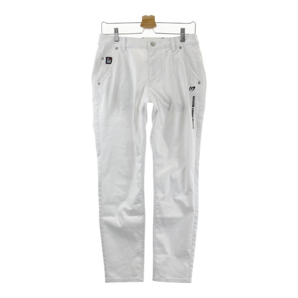 マスターバニーエディション　蓄熱　ロングパンツ　0/S ホワイト　レディース MASTER BUNNY EDITION マスターバニーエディション ロゴ刺繍入り