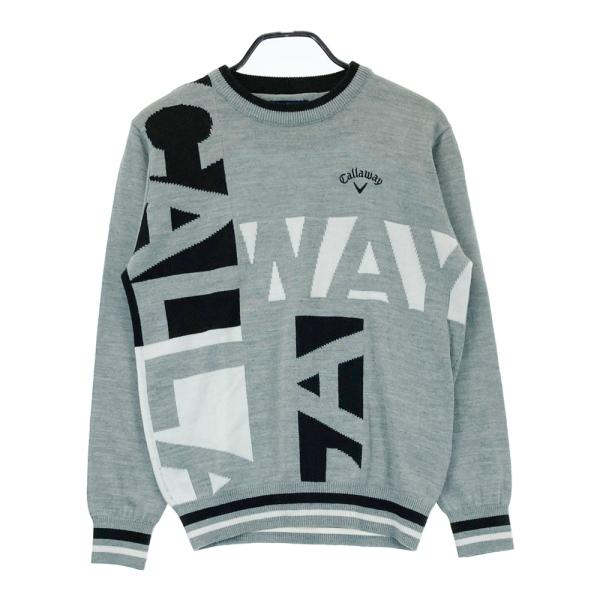 CALLAWAY キャロウェイ 長袖ニットセーター グレー系 M ゴルフウェア