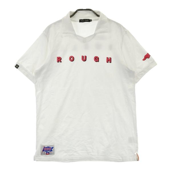 ラフ＆スウェル　ゴルフ⛳️Ｔシャツ ホワイト　Ｍサイズ 新品未使用 ROUGH&SWELL ラフアンドスウェル 2023年 半袖襟付きTシャツ ホワイト系