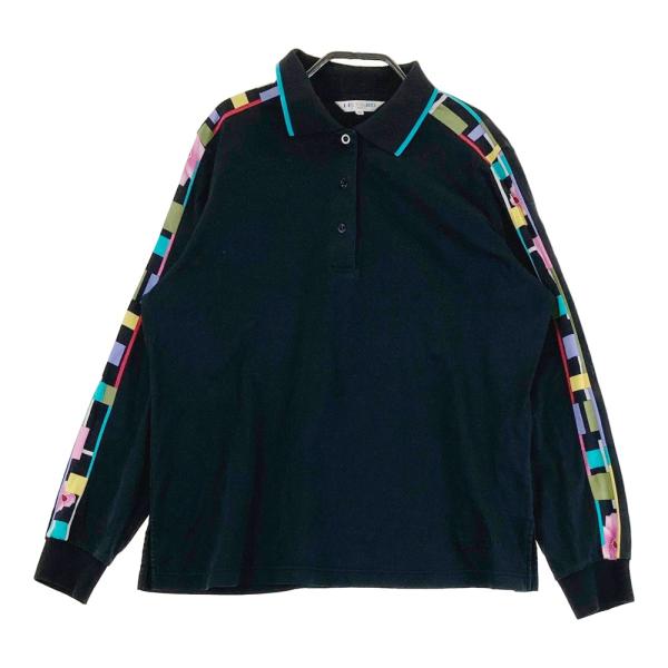 LEONARD SPORT レオナール スポーツ 長袖ポロシャツ ブラック系 42