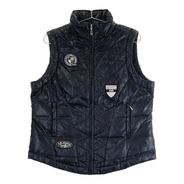 新品　未使用　munsingwear ダウン　ベスト　黒　L 金属プレート MUNSING WEAR マンシングウェア 中綿 ダウンベスト ブラック系 L