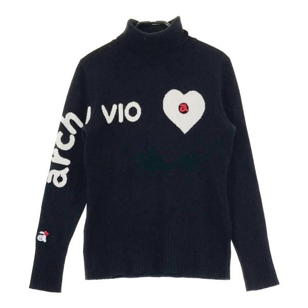 # archivio アルチビオ　ハイネックニット　チェック　ゴルフウェア archivio アルチビオ ハイネックニット チェック ゴルフウェア