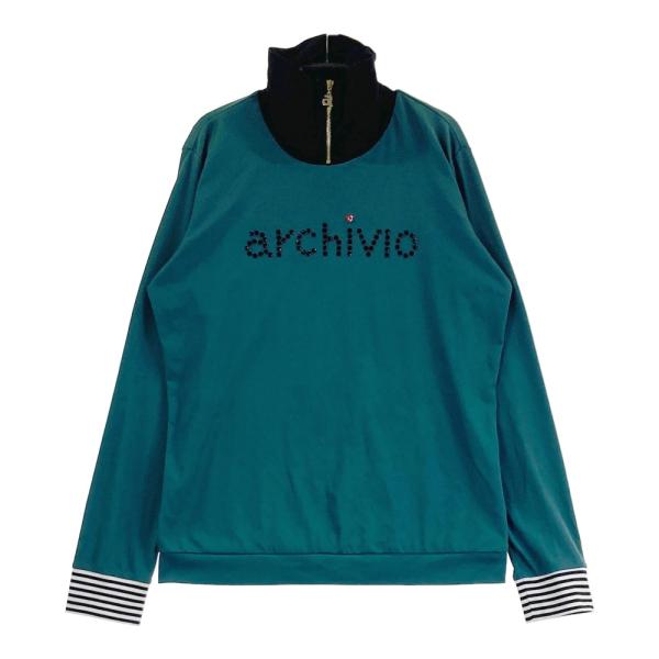 ARCHIVIO アルチビオ ハイネック長袖Tシャツ グリーン系 40 ゴルフ