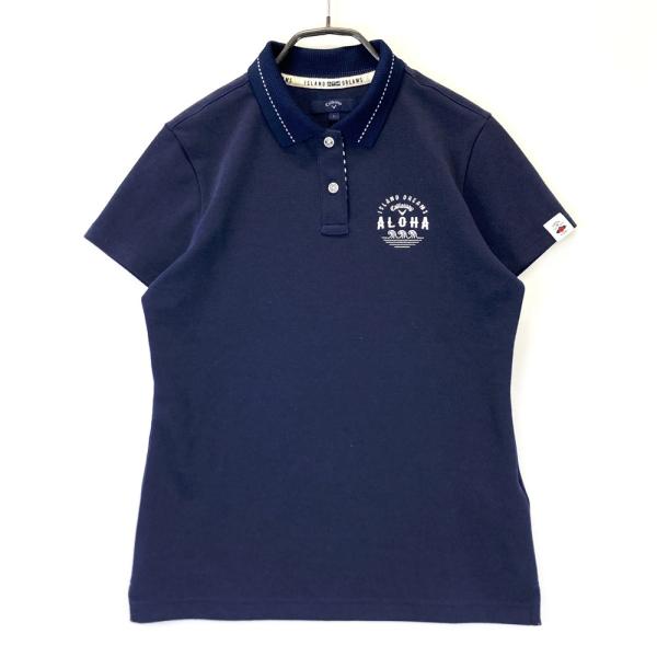 CALLAWAY キャロウェイ 半袖ポロシャツ ネイビー系 L ゴルフウェア