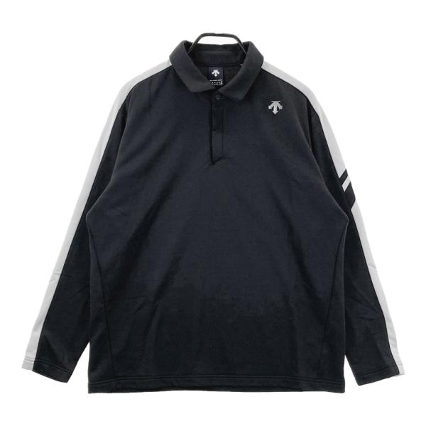 DESCENTE GOLF デサントゴルフ 2024年 長袖ポロシャツ ブラック系 O