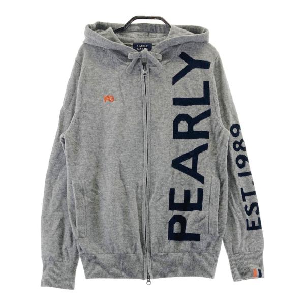 PEARLY GATES パーリーゲイツ カシミヤ ニット ジップパーカー ロゴ