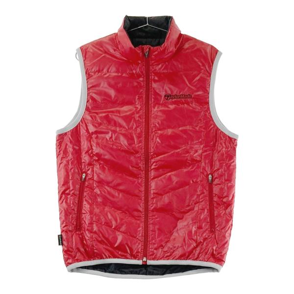 TAYLOR MADE テーラーメイド ダウン ジップベスト レッド系 M ゴルフ