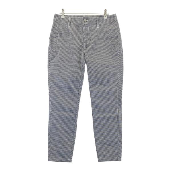 JACK BUNNY ジャックバニー ストレッチパンツ チェック柄 ネイビー系 2
