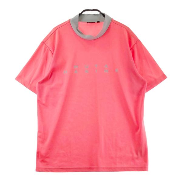 MUTA MARINE ムータマリン　薄ピンク　ハイネック　半袖シャツ　メンズ MUTA MARINE ムータマリン ハイネック 半袖Tシャツ ピンク系 6 ゴルフ