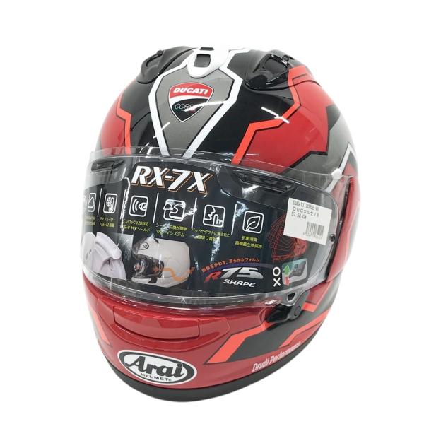 新品】ARAI アライ RX7-X ヘルメット Ducati Corse V8 ブラック系 57