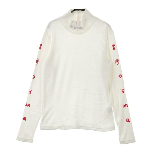 サイズ：38 ARCHIVIO アルチビオ  ハイネック 長袖Tシャツ  ホワイト系 [240101595104] ゴルフウェア レディース ストスト ARCHIVIO アルチビオ ハイネック 長袖Tシャツ ホワイト系 38 ゴルフ