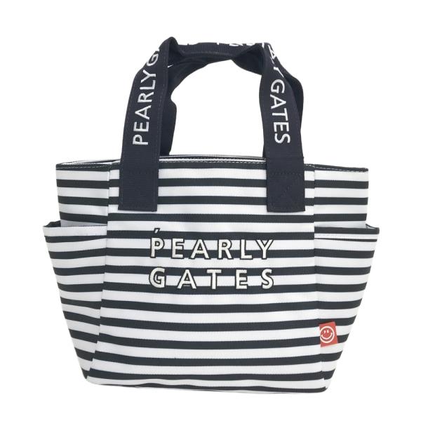 新品】PEARLY GATES パーリーゲイツ カートバッグ ボーダー ネイビー系