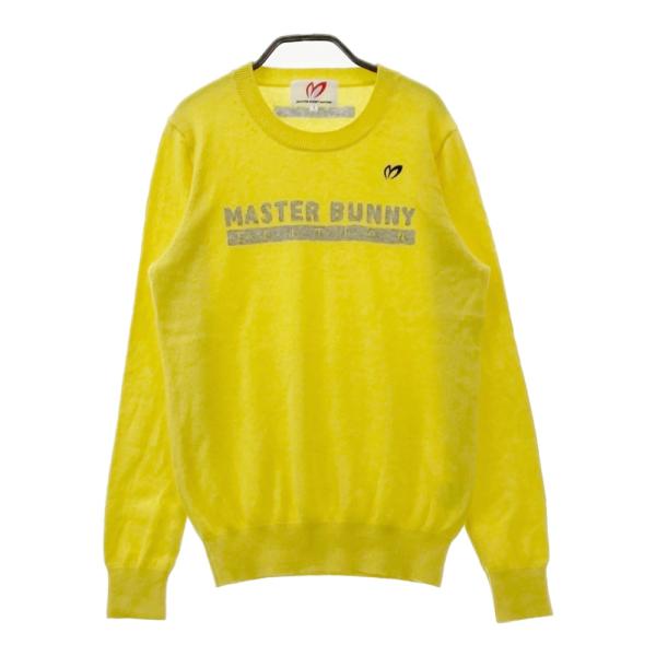マスターバニー☆オールシーズンokイエローの薄手柔らかタッチカシミア入セーター❣️ MASTER BUNNY EDITION（マスターバニーエディション） カシミヤ 長袖