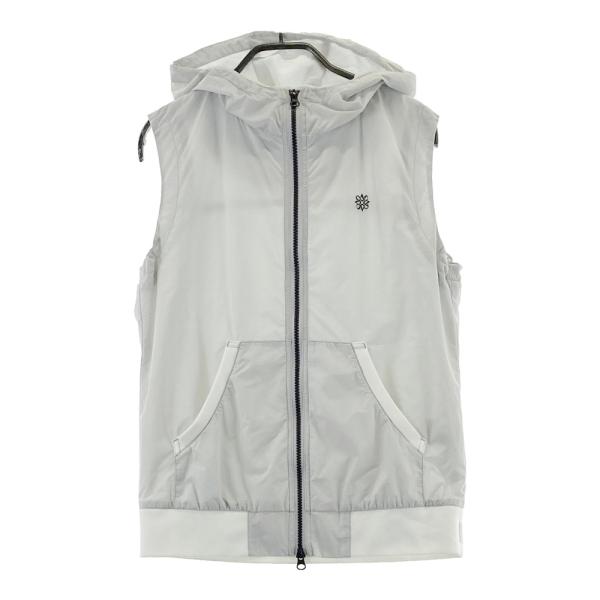 ST ANDREWS セントアンドリュース ジップ ナイロン ベスト グレー系 M