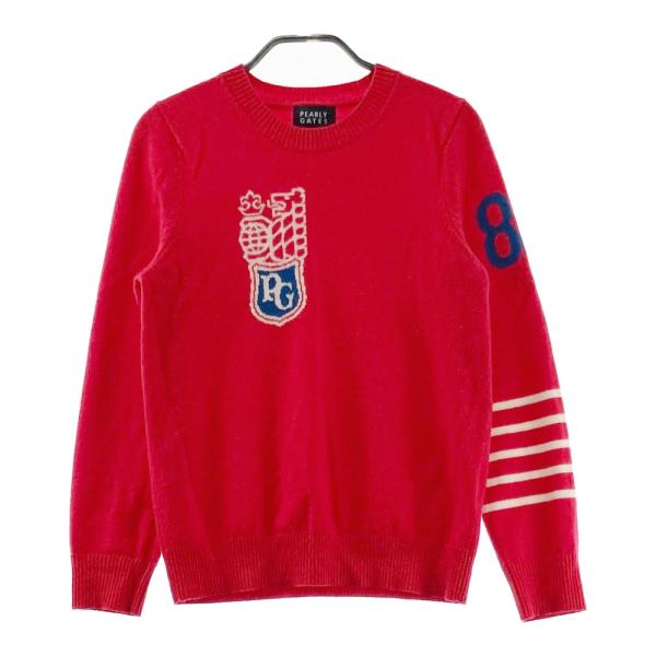 PEARLY GATES パーリーゲイツ カシミヤニットセーター レッド系 1