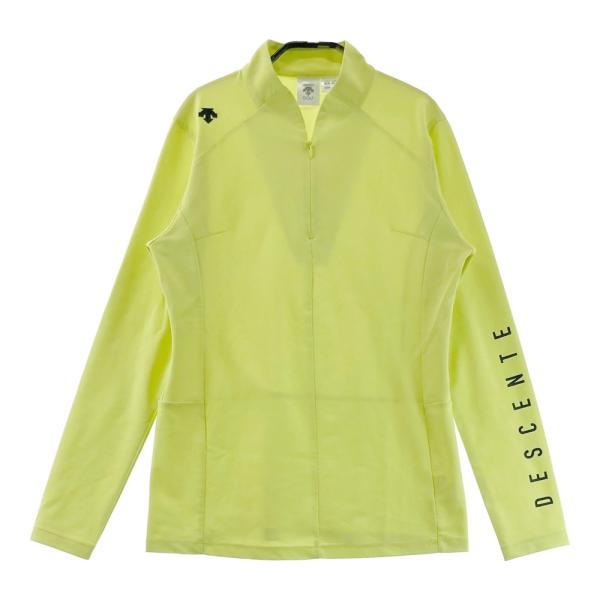 DESCENTE GOLF グリーン ハイネックシャツ ハーフジップ XL DESCENTE