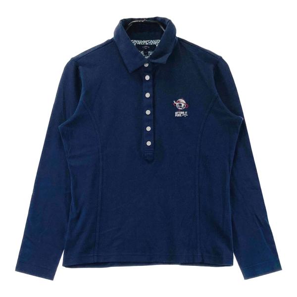 未使用 キャロウェイ ゴルフ ポロシャツ ブルー系 Lサイズ CALLAWAY キャロウェイ 長袖ポロシャツ ネイビー系 L ゴルフウェア