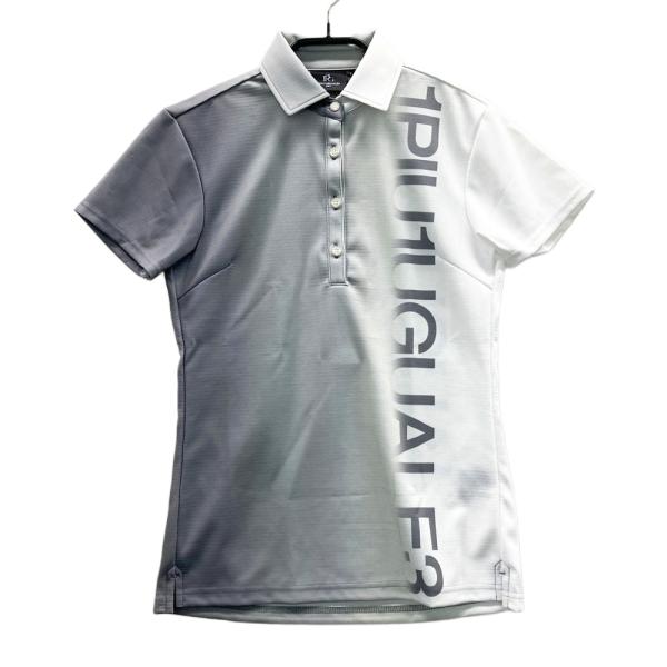 1PIU1UGUALE3 GOLF GST071 半袖ポロシャツ グレー系 1 ゴルフウェア