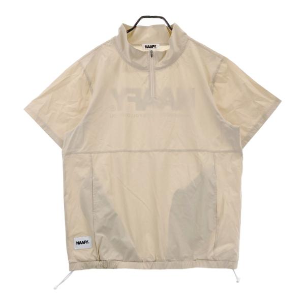 NAAFY ナーフィー ハーフジップ ブルゾン ベージュ系 XL ゴルフウェア