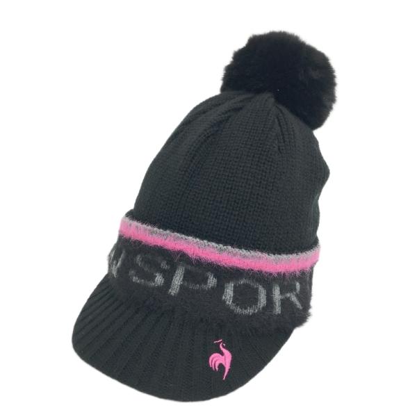 [商品管理番号]240101601303[ブランド]LE COQ GOLF ルコックゴルフ[アイテム]ニットキャップ[モデル・品番][表記サイズ]F[実寸]平置き 頭周り直径：24.0cm / ブリム：7.5cm[状態ランク]A-[状態][...