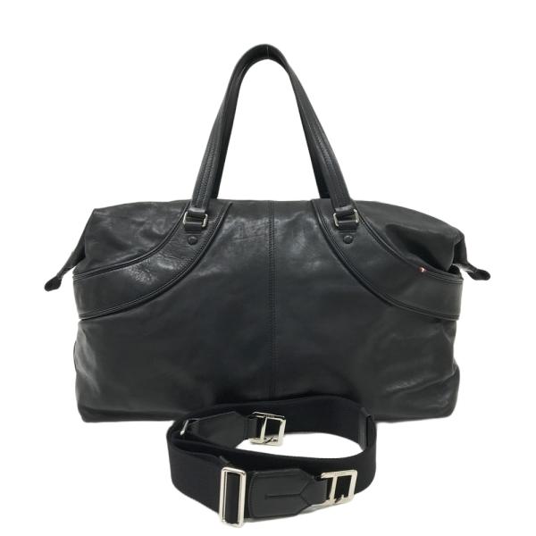 BALLY バリー 2way レザー ボストンバッグ ブラック系 : ブランド古着