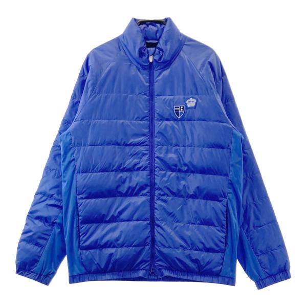 23区GOLF ニジュウサンクゴルフ ジップ ダウンジャケット ブルー系 L