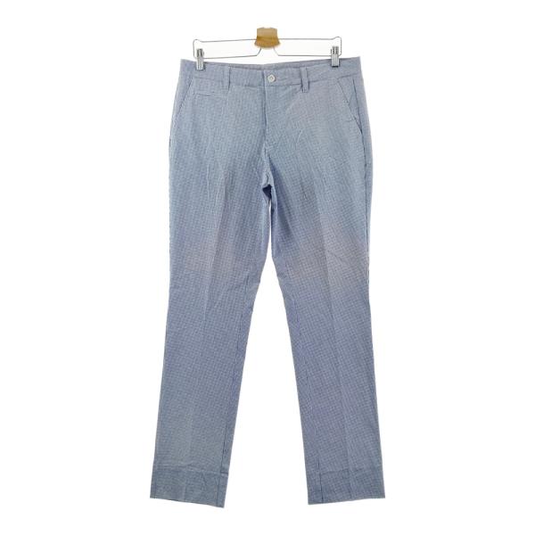 FOOT JOY フットジョイ ストレッチ ロングパンツ 千鳥柄 ネイビー系 XL