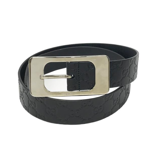 グッチシマ ベルト スクエアロゴバックル レザー ブラック 90cm±5 327 楽天市場】グッチ GUCCI スクエアG バックル リバーシブル ベルト 35mm