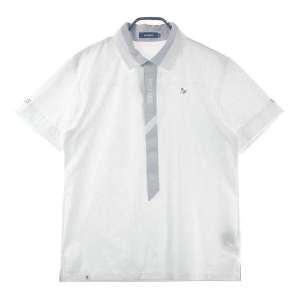 8YARDS ハチヤーズ 半袖ポロシャツ ホワイト系 XL ゴルフウェア メンズ