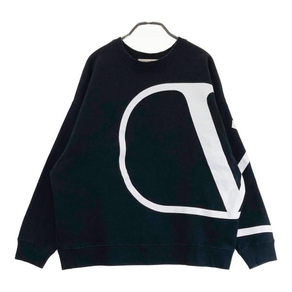 VALENTINO ヴァレンティノ スウェットトレーナー ビッグロゴ ブラック