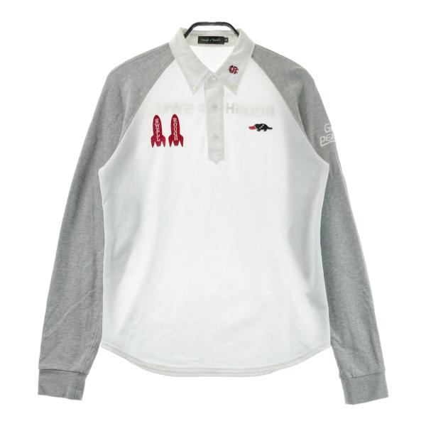 ROUGH&SWELL ラフアンドスウェル 袖切替 長袖ポロシャツ カモノハシ