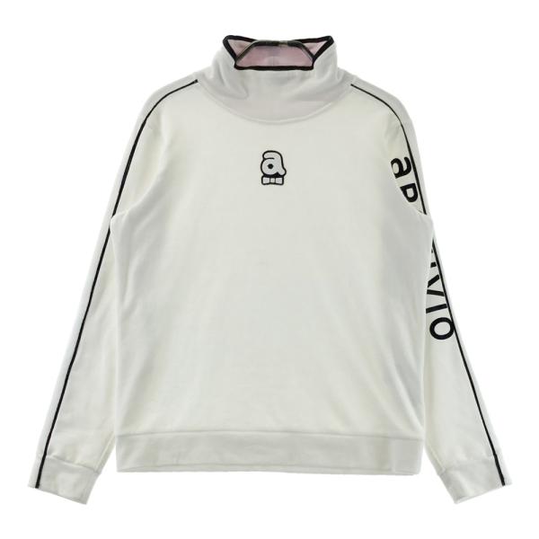 ARCHIVIO アルチビオ タートルネック 長袖ベロアTシャツ ホワイト系 38