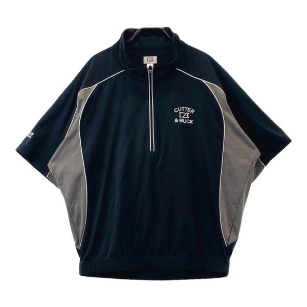 カッターアンドバック　WEATHER TEC 半袖ハーフジップ CUTTER&BUCK カッターアンドバック ハーフジップ 半袖ブルゾン