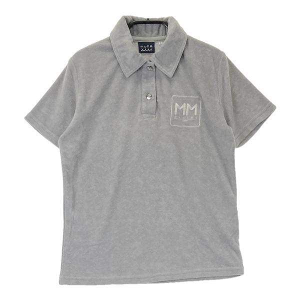 【新品未使用】mutaポロシャツ レディース0号 MUTA MARINE ムータマリン 半袖ポロシャツ パイル地 グレー系 M ゴルフ