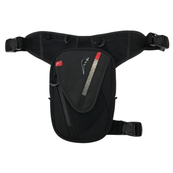 クシタニ　レッグバッグ　中古 KUSHITANI クシタニ K-3602 レッグバッグ ブラック系 バイクウェア