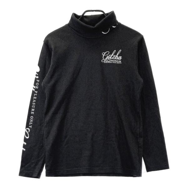 GOTCHA GOLF ガッチャゴルフ タートルネック長袖Tシャツ 千鳥柄