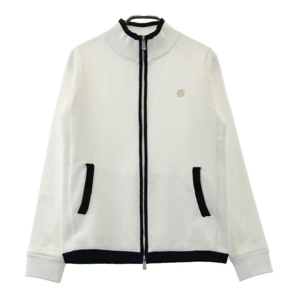 ST ANDREWS セントアンドリュース 裏地付 ニットジャケット ホワイト系