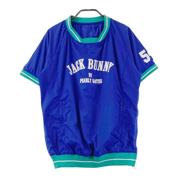 サイズ：1 JACK BUNNY ジャックバニー  半袖ブルゾン スニードジャック  ブルー系 [240101613344] ゴルフウェア レディース ストスト JACK BUNNY ジャックバニー 半袖ブルゾン スニードジャック ブルー系 1