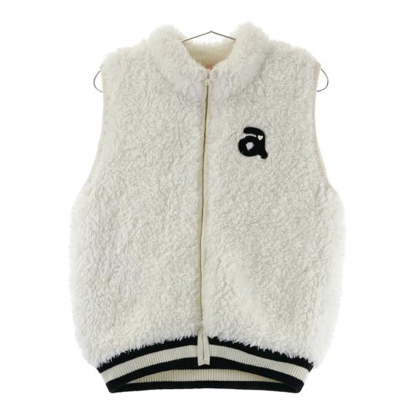 アルチビオ　ニットベスト　ゴルフウェア ARCHIVIO アルチビオ 蓄熱裏地付き ボアニットベスト ベージュ系 38