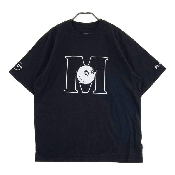 MALBON GOLF マルボン ゴルフ ×BEAMS GOLF別注 半袖Tシャツ ブラック系