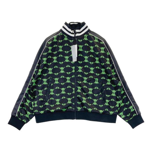 【新品】KAPPA GOLF カッパゴルフ  トラックジャケット モノグラム柄 グリーン系 M ゴルフウェア レディース