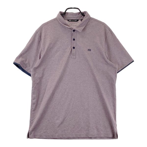 TRAVIS MATHEW トラビスマシュー 半袖ポロシャツ パープル系 XXL