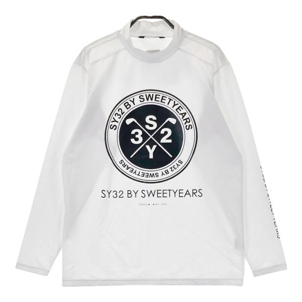 サイズ：L SY32 BY SWEET YEARS GOLF エスワイサーティトゥ 2022年モデル ハイネック 長袖Tシャツ  ブラック系 [240101346629] ゴルフウェア メンズ ストスト SY32 BY SWEET YEARS GOLF エスワイサーティトゥ ハイネック 長袖T