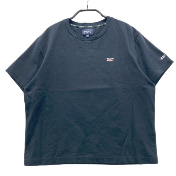 サイズ：0 PEARLY GATES パーリーゲイツ 2024年モデル 半袖Tシャツ  ネイビー系 [240101632263] ゴルフウェア レディース ストスト PEARLY GATES パーリーゲイツ 2024年モデル 半袖Tシャツ ネイビー系 0