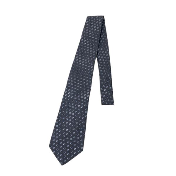 CHANEL シャネル ネクタイ ココマーク柄 ネイビー系 メンズ : ブランド