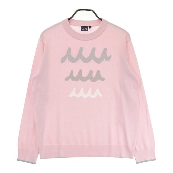 MUTA MARINE ムータマリン クルーネック 長袖ニットセーター ピンク系