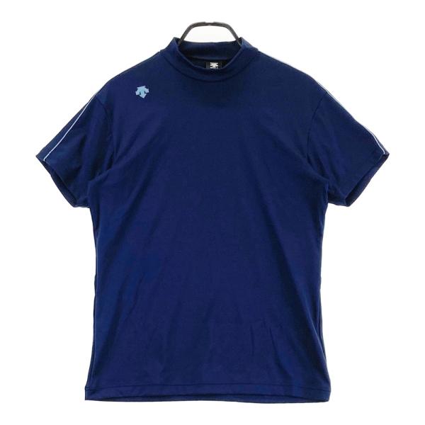 新品】DESCENTE GOLF デサントゴルフ ハイネック 半袖Tシャツ ネイビー